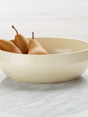 Visto Cream Stoneware Serving Bowl