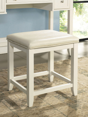 Vista Vanity Stool White - Crosley