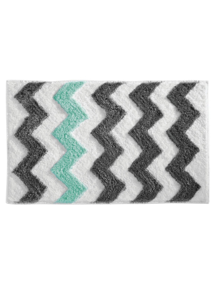 Microfiber Rectangular Chevron Rug - Idesign