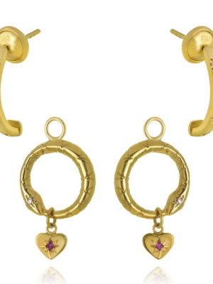 Ouroboros Detachable Earrings