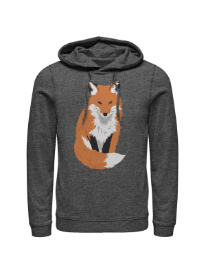 Men's Lost Gods Furry Fox Pull Over Hoodie