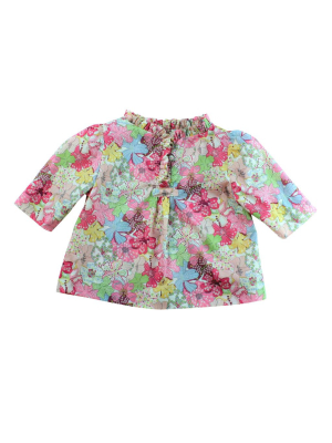 Last Chance! - Mauvey Pink Liberty London Popover - 12m And 18m Only