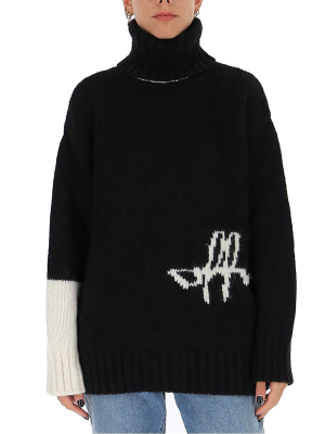 Off-white Turtleneck Knitted Jumper