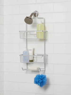 Large Rustproof Shower Caddy With Lock Top Gray - Made By Design™