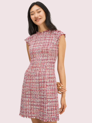 Textured Tweed Dress