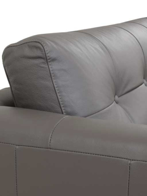 Corcoran Leather Sofa Boulder Gray