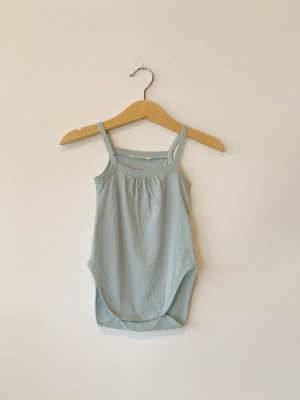 Pointelle Tank Onesie - Tane Organics