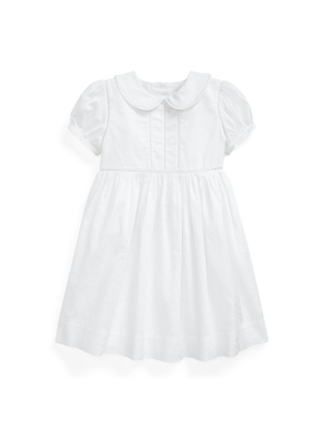 Ladder-trim Cotton Dress