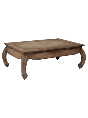 Bainbridge Teakwood Rectangle Coffee Table - Brown - East At Main