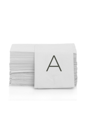 Monogram Hand Towel, A (set Of 50)