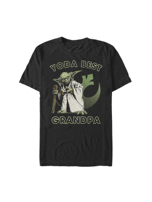 Men's Star Wars Yoda Best Grandpa T-shirt