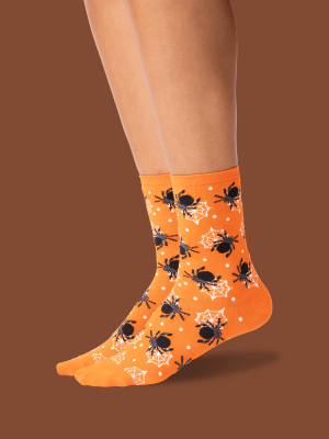 Women's Spiders Crew Socks