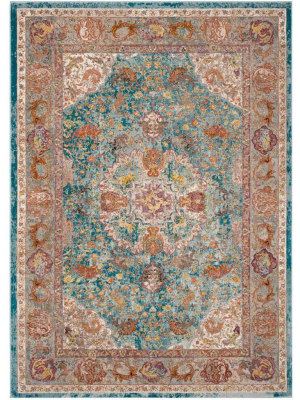 Aria Blue/orange Area Rug