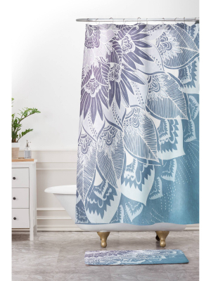 Rosebudstudio Friendship Shower Curtain Light Blue - Deny Designs