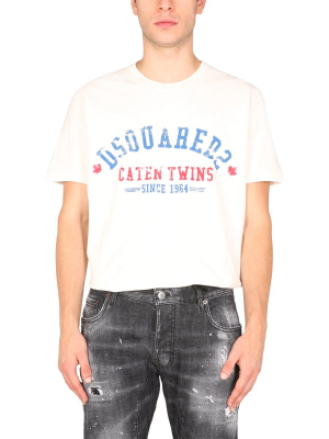 Dsquared2 Dan Graffiti Crewneck T-shirt