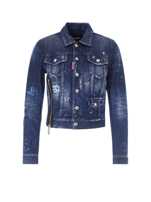 Dsquared2 Distressed Denim Jacket