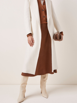 The Linda Wool-blend Belted Robe Coat