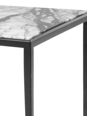 Eichholtz Henley Side Table - Bronze & White