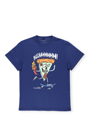 Stella Mccartney Kids Pizza Skater Print T-shirt