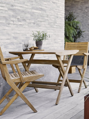 Flip Folding Bistro Dining Set With Small Table