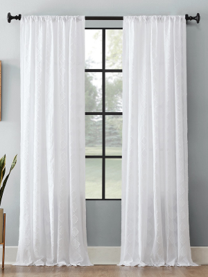 Diamond Fray Cotton Curtain - Archaeo