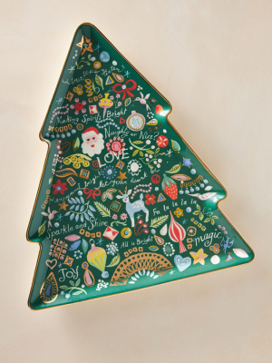 Danielle Kroll Treetops Glisten Platter