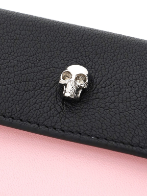 Alexander Mcqueen Two-tone Skull Wallet