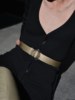 Nº46 Lucite Buckle Belt - Champagne