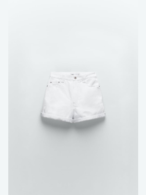 Mom Fit Denim Shorts