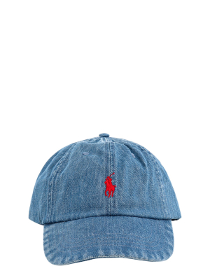 Polo Ralph Lauren Logo Embroidered Denim Cap