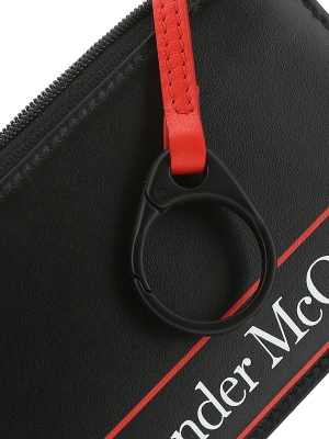 Alexander Mcqueen Logo Zipped Cardholder