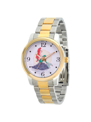 Women's Disney Princess Ariel Two Tone Alloy Watch - Two Tone