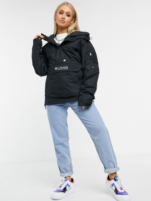 Columbia Challenger Pullover Jacket In Black