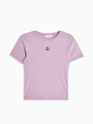 Petite Lilac Peace T-shirt