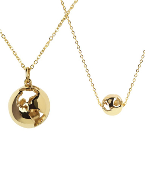 Give The World Pendant Necklace Set