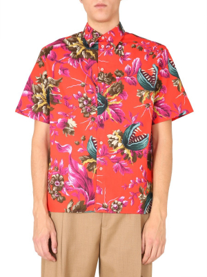 Msgm Floral Short-sleeve Shirt