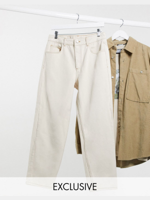 Reclaimed Vintage Inspired The '94 Classic Fit Jeans In Ecru