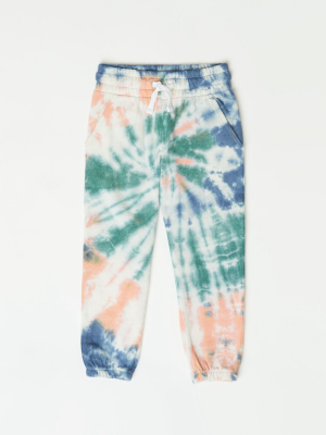 Little Girl's Tie Dye Jogger