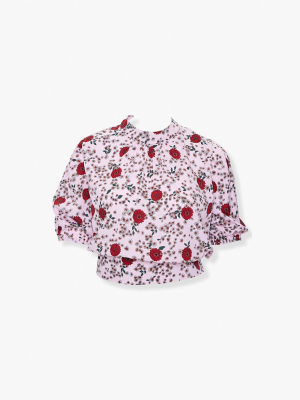 Plus Size Floral Print Top