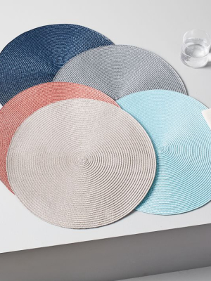 Round Woven Placemats (set Of 2)