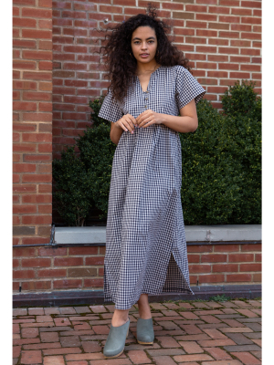 Gingham Iris Dress