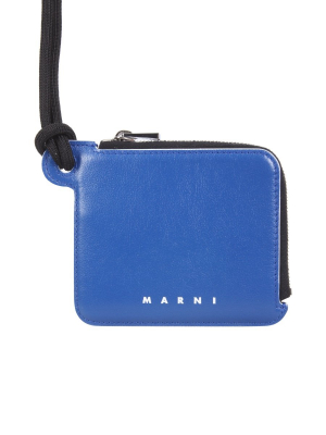 Marni Logo Printed Strapped Wallet