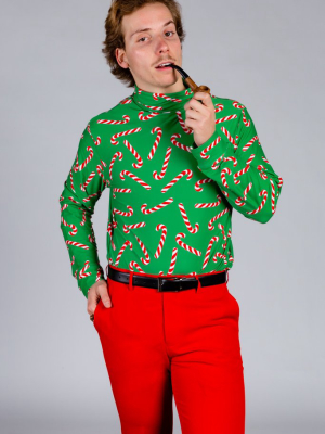 The Santa's Shiv | Candy Cane Christmas Turtleneck