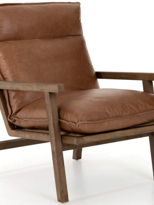 Orion Leather Chair, Chaps Saddle