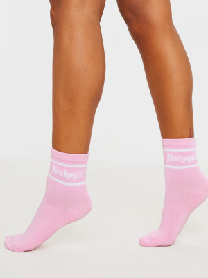 Pink Baby Girl Ankle Sock