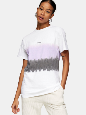 Topman Lilac Tie Dye Miami T-shirt