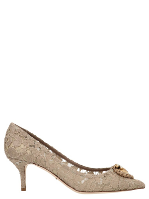 Dolce & Gabbana Lace Detailed Pointed-toe Pumps