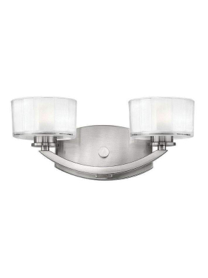 Bath Meridian Bath Two Light Brushed Nickel