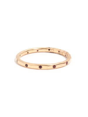 12 Ruby Band - 14 Karat Yellow Gold