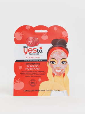 Yes To Tomatoes Acne Fighting Bubbling Face Mask (single Use)